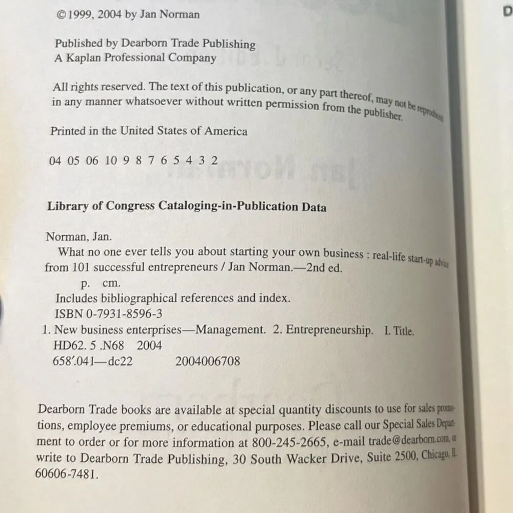 What No One Ever Tells You About Starting Your Own Business 2nd Ed